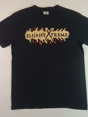 Comfort Colors Black Tee with Elijah's Xtreme Cream & Red Logo